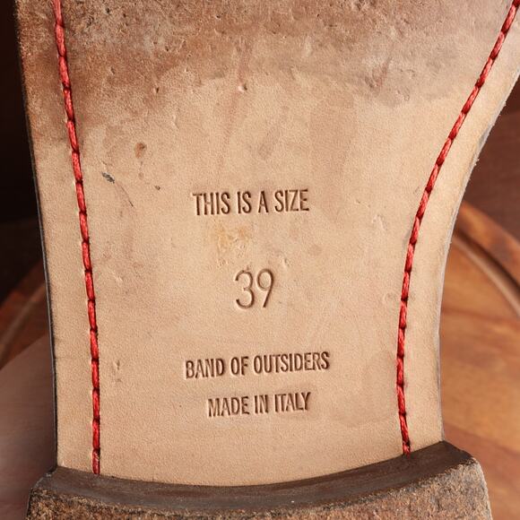 Band of Outsiders Oxfords Womens SZ EU 39 US 8.5-9 Gray Felted Wool Shoes Italy - Picture 12 of 14